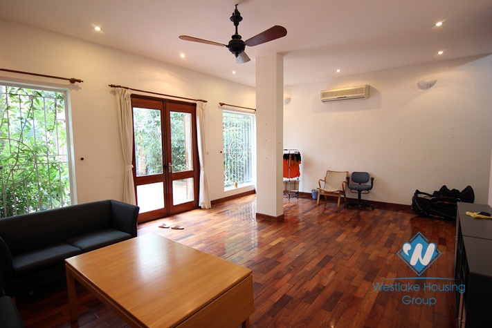 Beautiful house with large yard for rent on Dang Thai Mai, Tay Ho, Hanoi